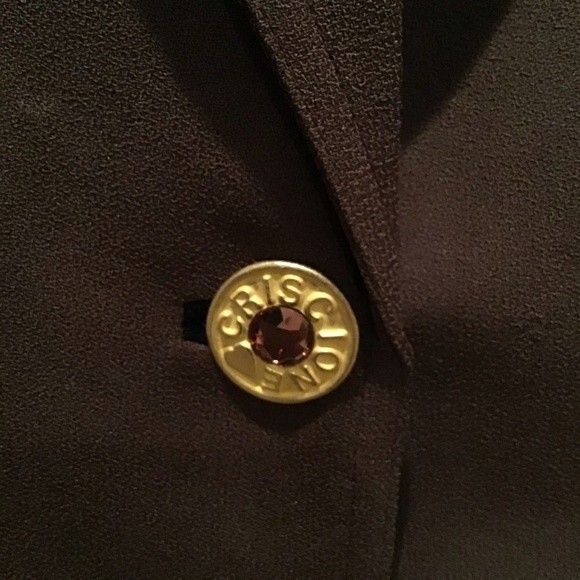 CRISCIONE New York Jacket Blazer Brown Size S - Picture 5 of 7